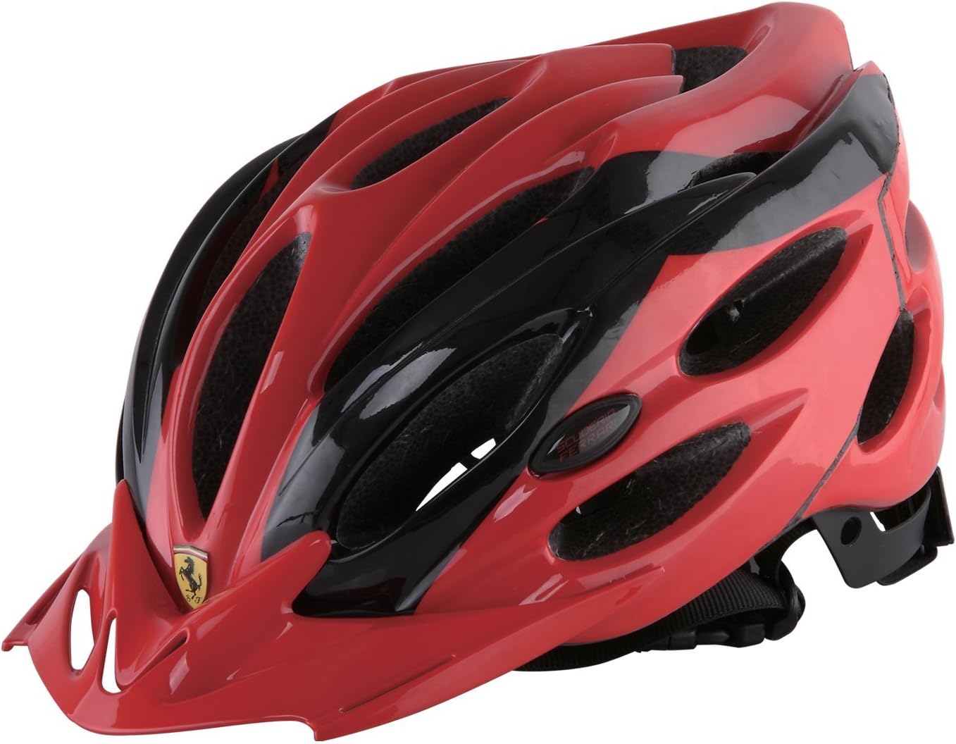red bicycle helmet
