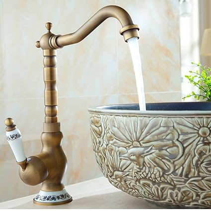 Amazon Com All Copper European Antique Faucet Basin Basin Faucet
