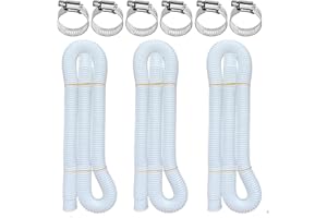 BEFANTST 1.5 Inches Pool Hoses for Above Ground Pools, 3 Pack 1.5" Diameter Pool Pump Replacement Hose 59" Long Filter Pump Hose Compatible with Intex 28337EH & Other 1.5 Inches Pool Hose Pump