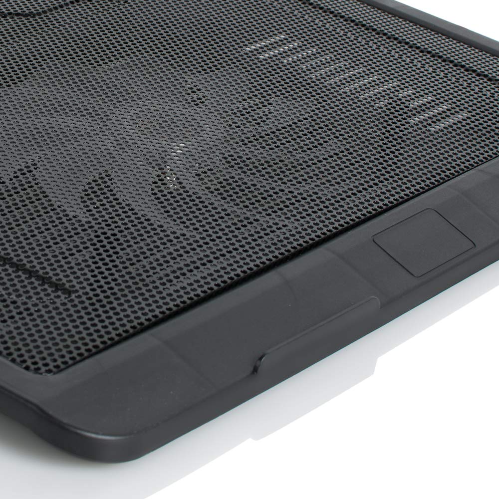 Silent Laptop Cooling Pad, ixaer 14-inch Ultra-Slim Quiet Laptop Notebook Cooler USB Powered Cooling Pad Computer Cooling Base with Oversized Fan