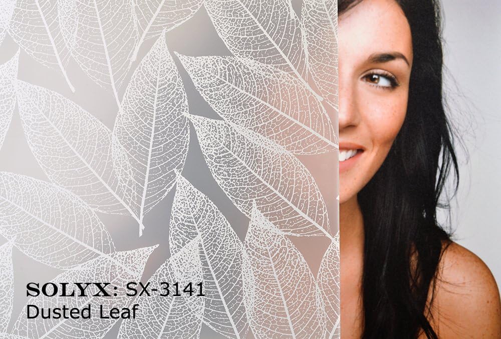 SOLYX: SX-3141-60 Dusted Leaf 60" Wide Window Film. (Sold by the running foot. Order the number of feet needed. Ships as One Continuous Piece!)