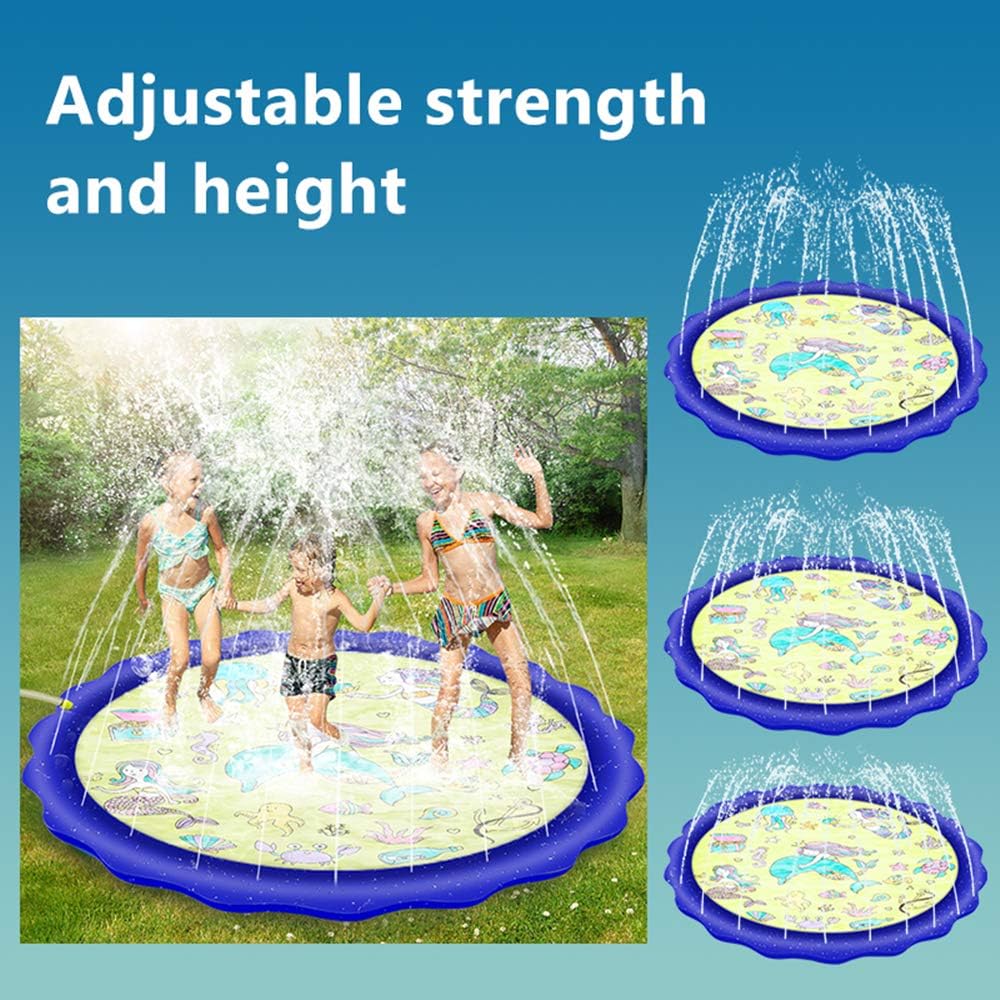 Holiky Sprinkler for Kids, Upgraded 68" Pool Toys for Kids 3-10, Toddlers Water Toys Splash Pad Mat, Toys for 3 4 5 6 7 8 9 10 Year Old Boys and Girls: Toys & Games