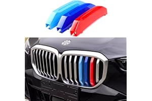 GOODREAM Exact Fit Tricolored Front Grille Insert Trims Compatible with BMW X5 G05 2024 2025 Accessories for 7-Beams Standard Kidney Grille