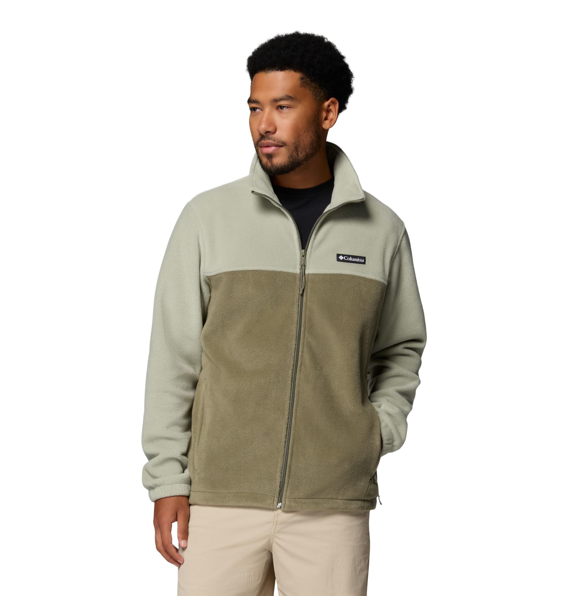 Columbia Men's Steens Mountain 2.0 Full Zip Fleece Jacket, Safari/Stone Green, 4X Image