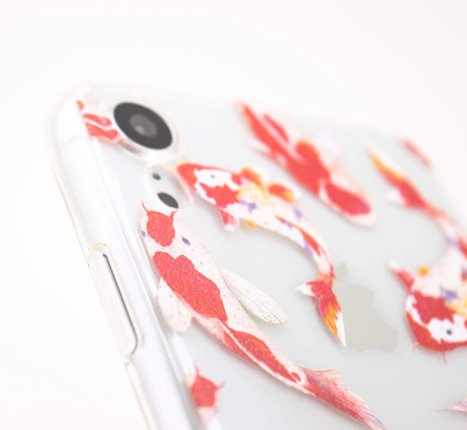 Amazon Co Jp Zukou 和風 Iphone Xr ケース クリア 透明 ソフト 和モダン 和柄 アイフォン スマホケース にしき鯉 魚 柄 Tpu ワイヤレス充電対応 家電 カメラ