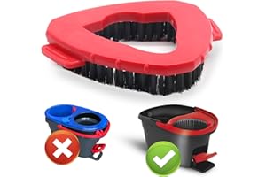 BUBLADOR Spin Mop Scrub Brush Replacement Head for O Cedar EasyWring 1 Tank System, Floor Scrubber Brush Triangle Hard Bristle Cleaning Brush for Bathroom Kitchen Pool, Glass and Tile Walls