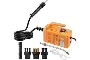 DECDEAL Steam Cleaner, High Temperature Pressurized Handheld Self-control Steam Cleaning Machine With Extension Tube Brush Heads