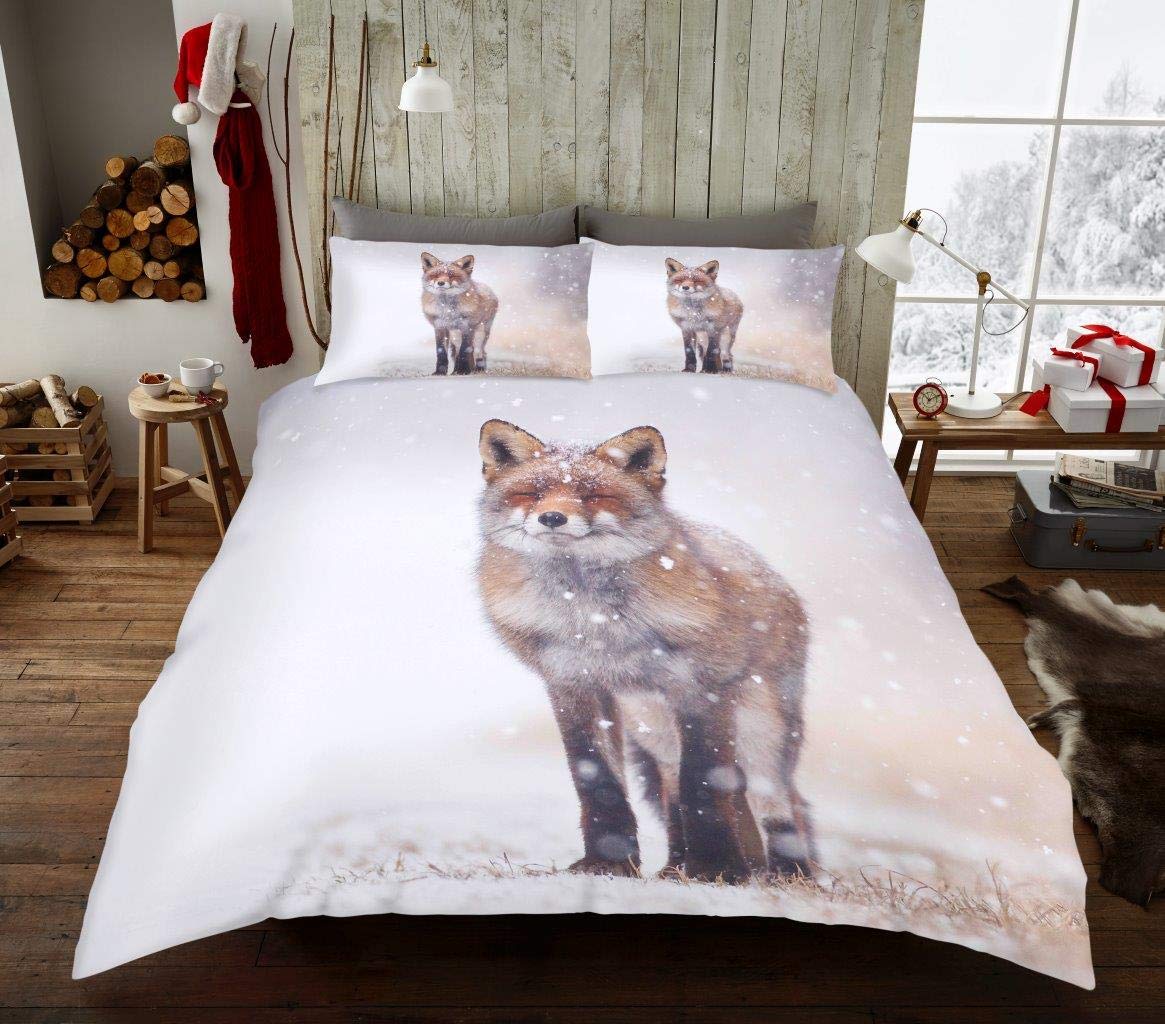 GC Winter Fox Christmas Style Luxurious Duvet Covers Quilt Covers Bedding Sets With Matching