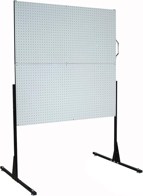 50 In. W FreeStanding Pegboard Unit with 4 Polypropylene DuraBoard