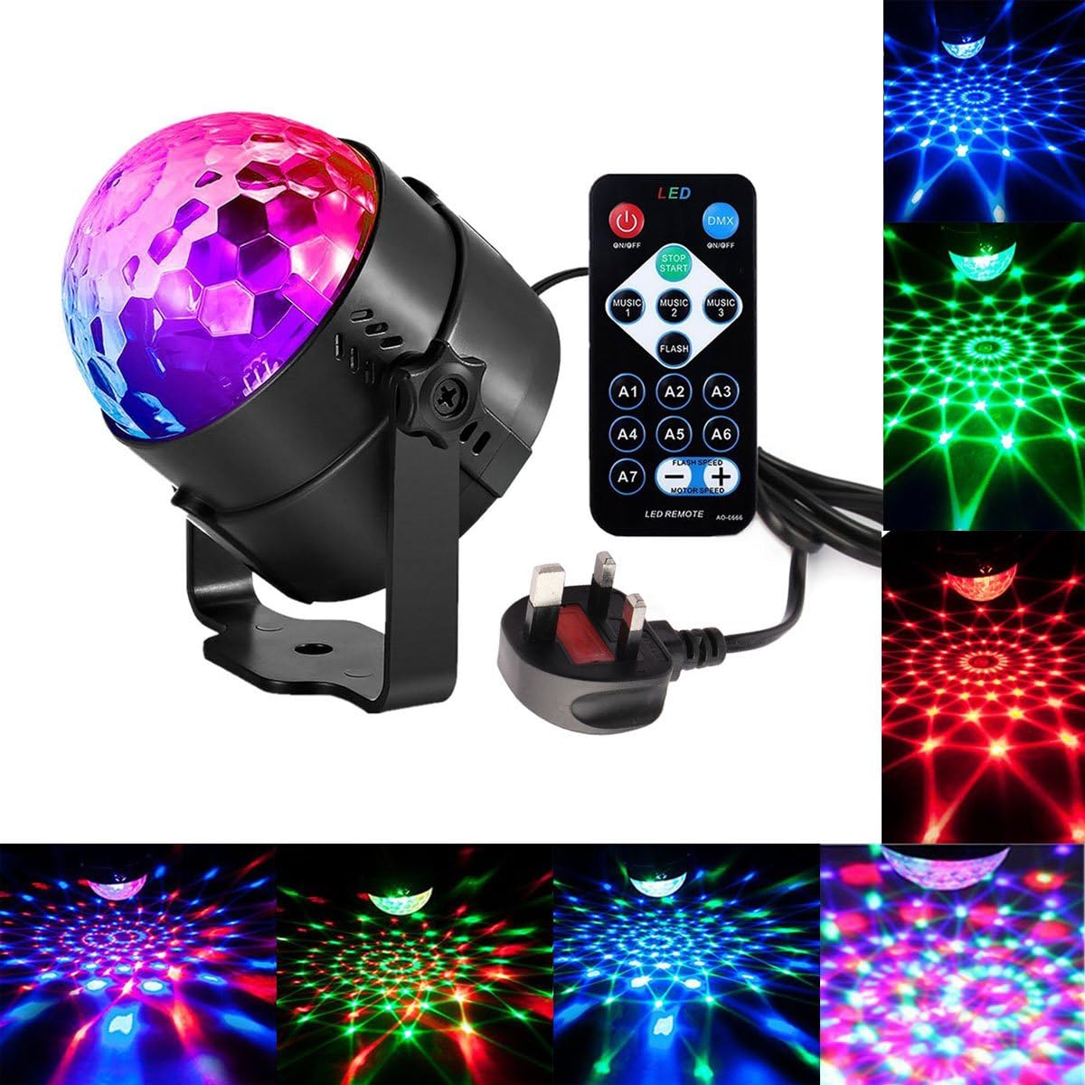Disco Lights LED Party Strobe Light Stage Light 3W Disco Ball DJ Lights