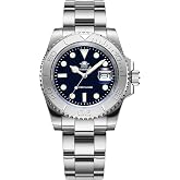 ADDIESDIVE 41 MM Quartz Dive Watch for Men Waterproof 200 M Brushed Stainless Steel Band Luminous Dial