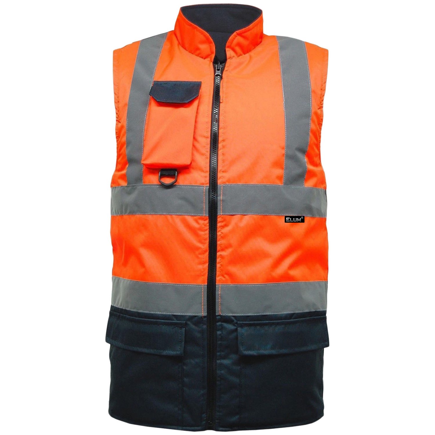 Elum Mens Hi Visibility Body Warmer Reversible Workwear Jacket Buy