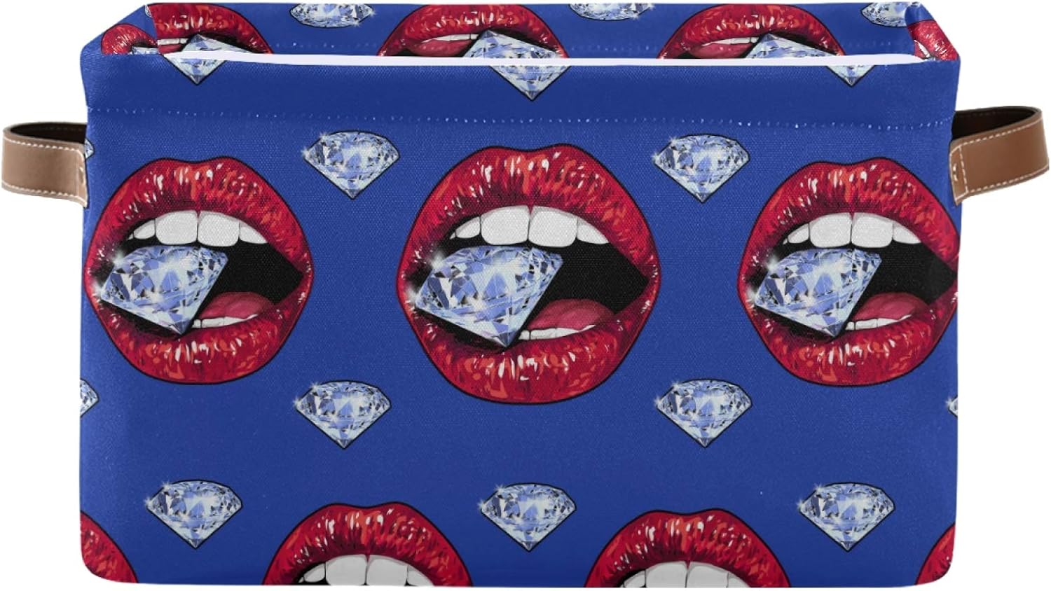 TropicalLife OOWOW Aufbewahrungskorb Mülleimer Set von 2 Stück Diamant