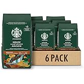 Starbucks House Blend, Medium Roast Ground Coffee, 340g Bag (pack of 6)