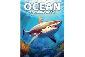 Ocean Coloring Book: Beautiful and Realistic Sea Life Illustrations for Kids Ages 6-12