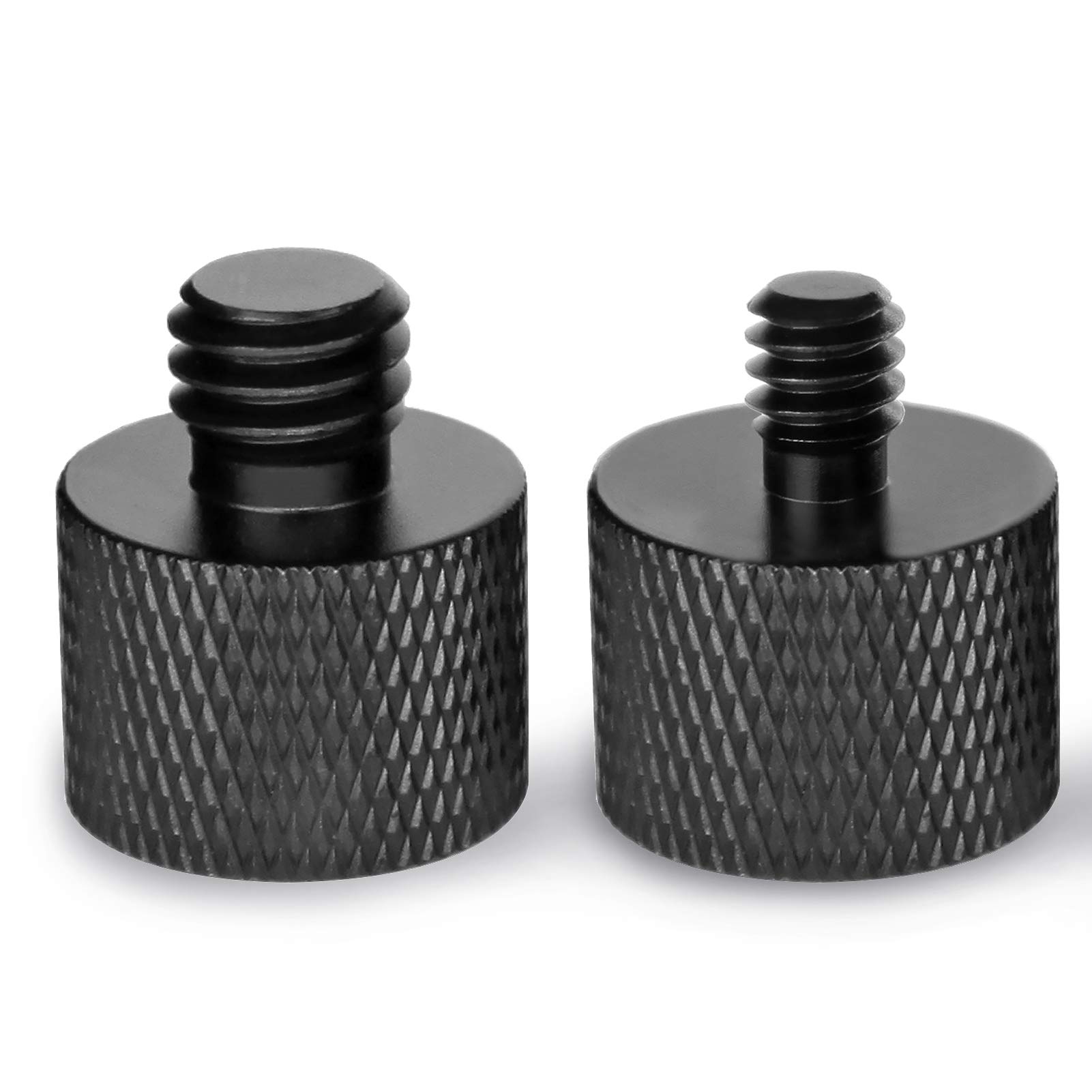 Mic Screw Adapter Thread 5/8 to 1/4 Adapter and 5/8 to 3/8 Adapter Set for Microphone Stand to Tripod and Camera Adapter