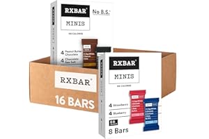 RXBAR Minis Protein Bars, Snack Bars, Variety Pack (16 Count)