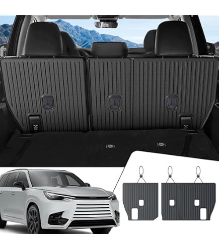 HOUCLEMIC Cargo Liner Fit For Lexus TX 2024 Accessories, Cargo Mat Seat Backrest 2 In 1 Mat All-Weather TPE Odorless Trunk Mat For TX300 TX350 TX500