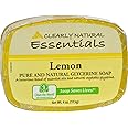 Clearly Natural Lemon Glycerine Bar Soap, 4 Ounce - 6 per case.