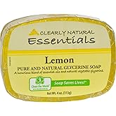 Clearly Natural Lemon Glycerine Bar Soap, 4 Ounce - 6 per case.