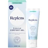 Replens External Comfort Gel to Soothe Vaginal Dryness, 1.5 Oz | Daily Comfort Gel, Relieves Dryness and Discomfort, Hormone-Free, Fragrance Free, Estrogen Free