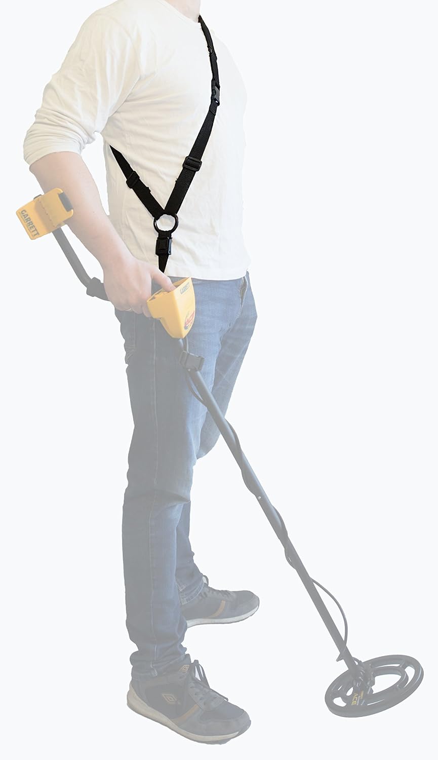 ProtectorTech HD Metal Detector Sling Harness - also suitable for Brush Cutter Trimmer Lawn Mower, Black - Image 3