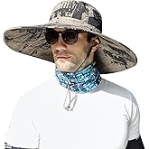ALANGDUO XXL Big Head & Super Wide Brim Sun Hats for Men, XXL Large Fishing Sun Hat for Safari Gardening,Hiking