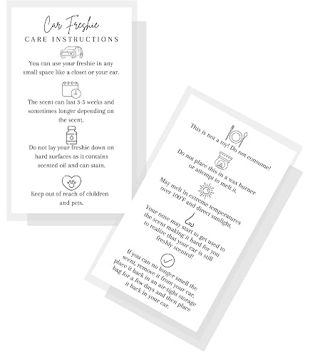 50-Pack Cow Print Car Freshie Insert Cards – 5.5x8.5" Cardstock For 6x9" Scent Bags - View #5