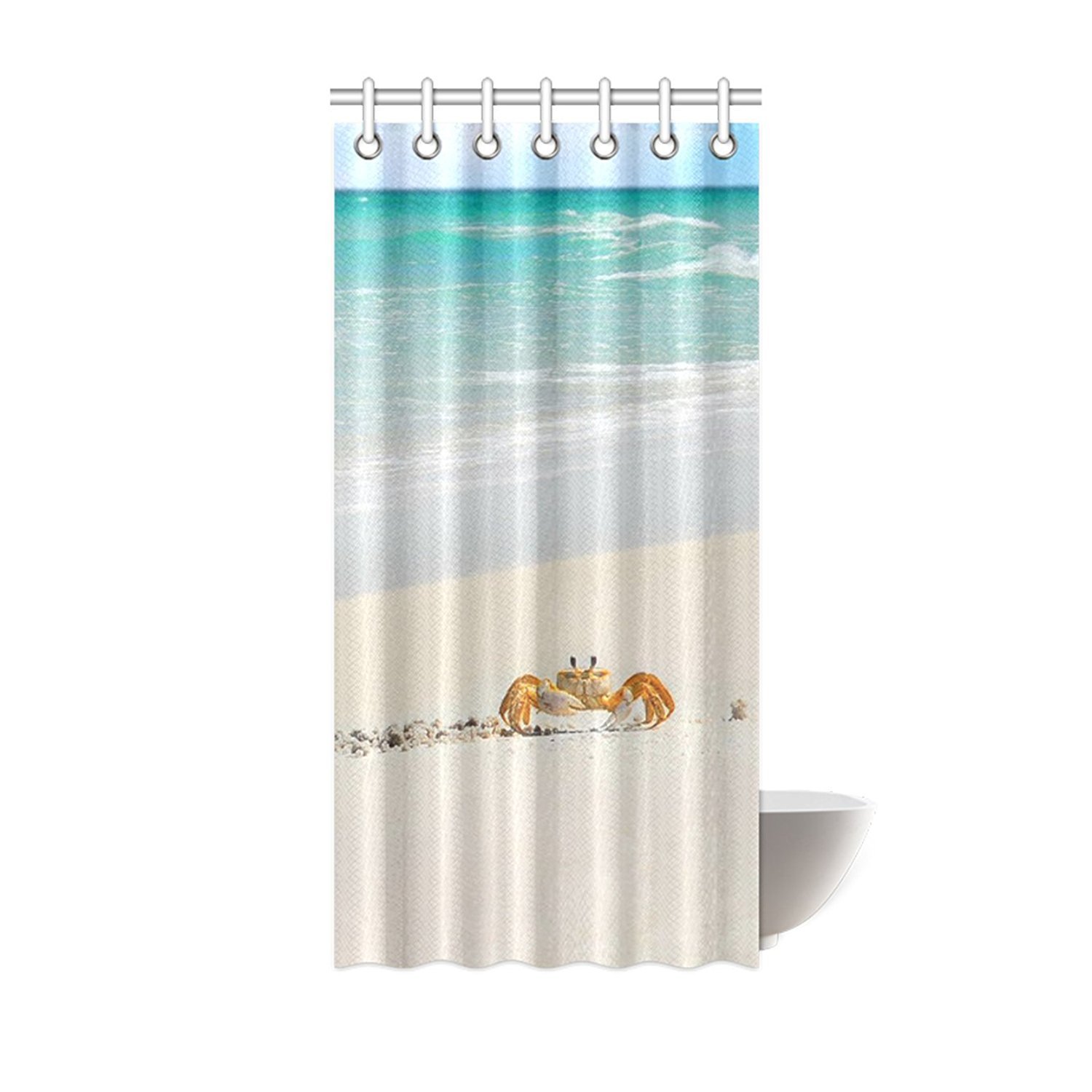 Amazon Com Zhanzzk Cute Crab Walking In Beautiful Beach