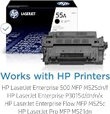 HP CE255A 55A Black Original LaserJet Toner Cartridge 6000 Page Yield view 2