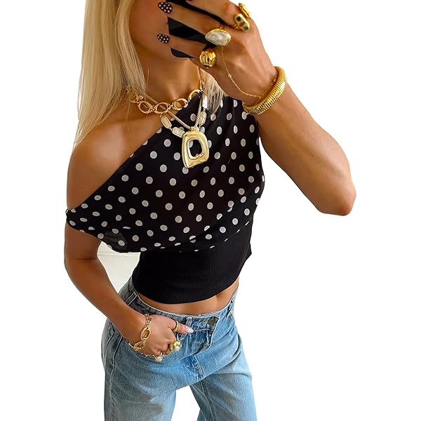 【まる】ans dots loevner shoulder tops 71COs-p2MuL._UY350_.jpg