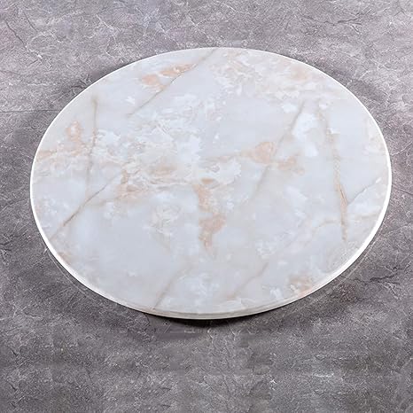Amazon 回転台 ターンテーブル マーブルターンテーブルラウンドガラスデスクトップナチュラルマーブル回転サービングプレート 直径68 78 98 108cm オフホワイト 多くのスタイルが利用可能 調理 製菓道具 オンライン通販