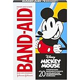 Band-Aid Brand Adhesive Bandages for Minor Cuts & Scrapes, Wound Care Featuring Disney's Mickey Mouse, Fun Bandages for Kids 