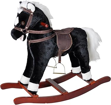 cheval a bascule avec son