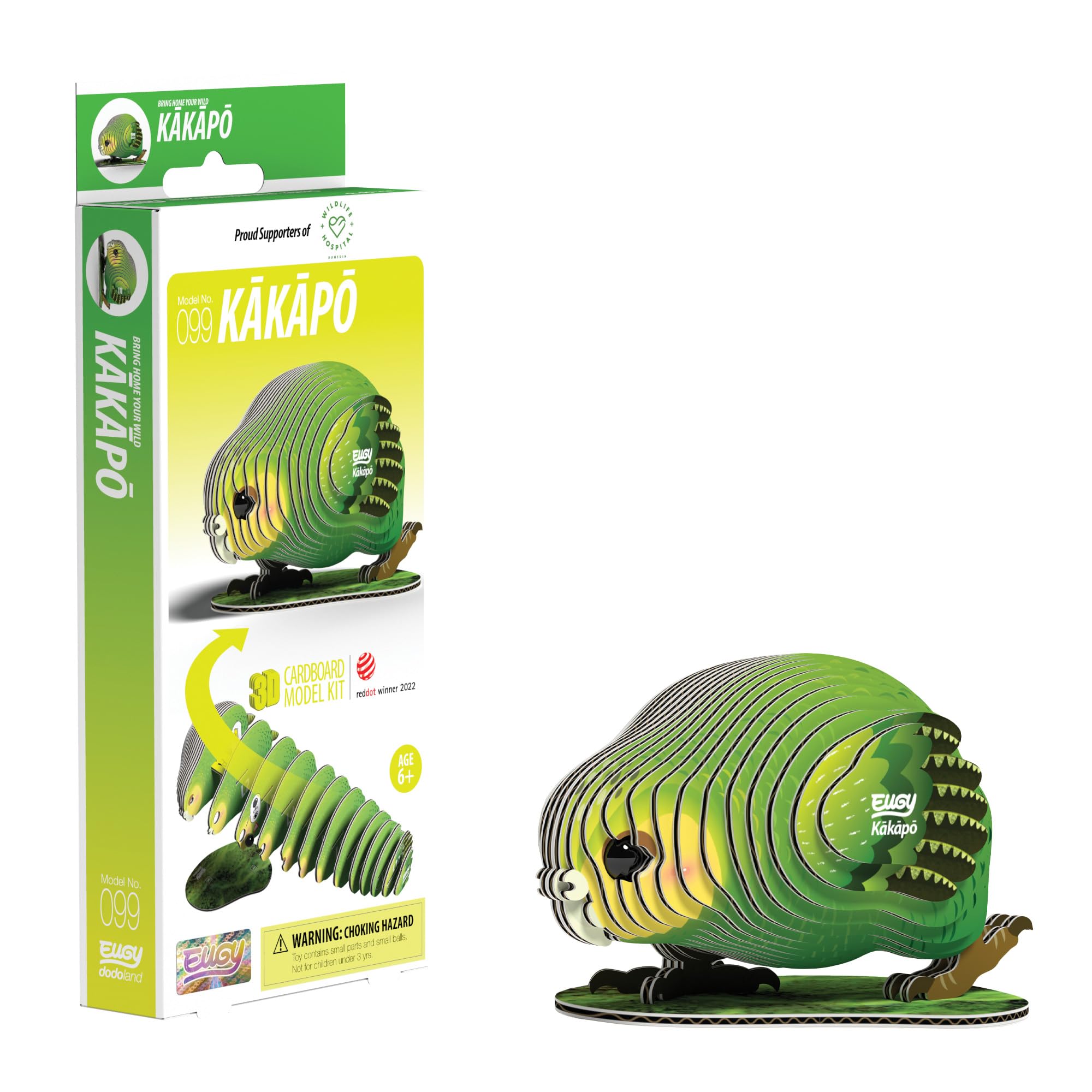 EUGY Kakapo 3D Model Craft Kit