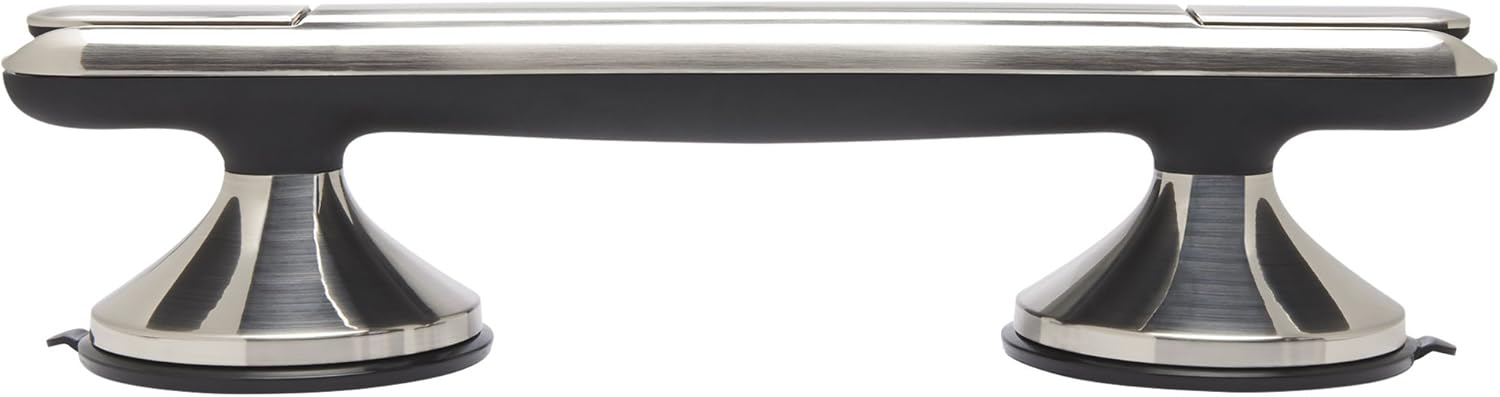 OXO Good Grips StrongHold Suction Grip Bar,Brushed Nickel,3.5" Length x 3" Width x 13.5" Height: Home & Kitchen
