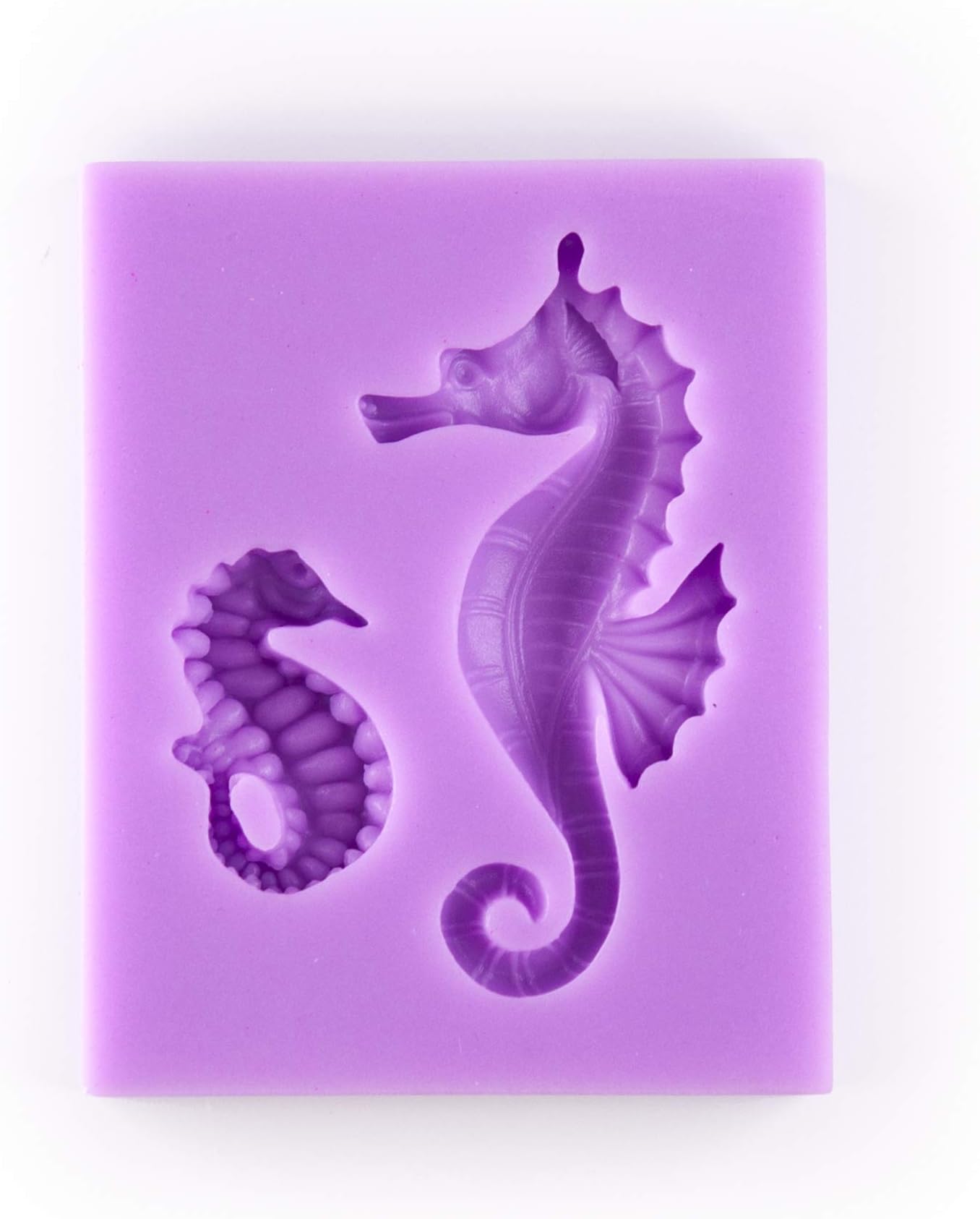 Tasty Molds Seahorse Silicone Fondant Mold High Definition Quality Cupcake Topper Cake Decoration Ocean Theme Birthday Party Tool for Candy, Sugarcraft, Resin, Polymer Clay and other Crafting Projects