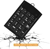 Liukouu USB Numeric Keypad Mini 19-Key Keyboard for Laptop PC Black view 5