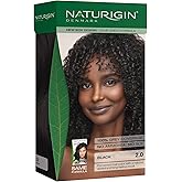 Naturigin Permanent Hair Color, 2.0 Black, Ammonia Free, 100% Gray Coverage, Nourishing Natural Formula, For All Hair Types, Long-Lasting, Vegan & Cruelty-Free, 1 Pack