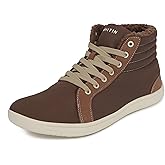 WHITIN Men's Wide Winter Barefoot Shoes | Hi-top Minimalist Sneakers | Zero Drop Sole | Optimal Warmth & Protection