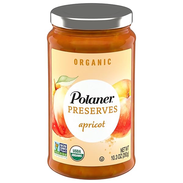 POLANER ORGANIC PRESERVES, APRICOT, 10.3 OUNCE