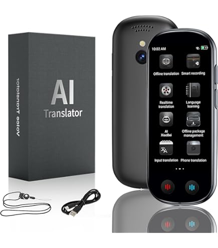 高性能翻訳機 CHATGPT対応 翻訳機 s85 pro Amazon.co.jp: S85 Pro ポータブル音声翻訳機 138言語 スマート