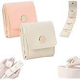 Mini Travel Jewelry Bag,Auxiliaryn Jewelry Organizers and Storage,Tinycious Portable Foldable Travel JewelryOrganizer Case with Buckle (AB)