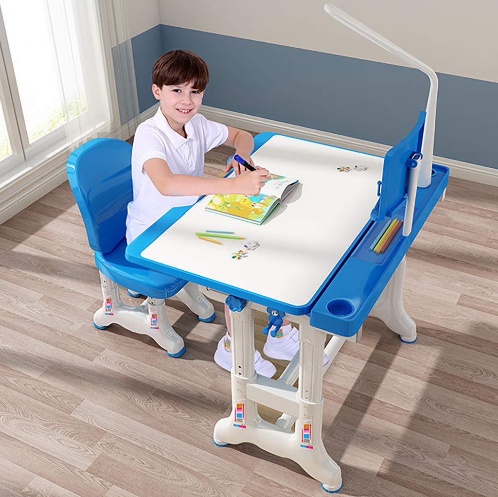 Buy MOMFEI Children Desk, Height Adjustable Kids Combined Study Table