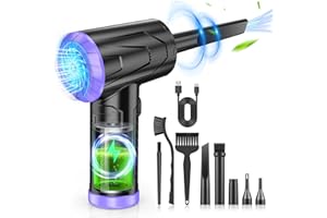 ANRAYE Compressed Air Duster Keyboard Cleaner-Cordless Electric Air Duster for Computer PC 110000RPM Canned Air Blower Spray Can Car Duster Cleaning