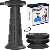 Upgraded XXL Collapsible Stool with Cushion 20.4", 440Lbs Max Weight, Wider &amp; Taller Pop Up Seat, Heavy Duty Portable Retractable Folding Stool or Travel Foot Rest, Gift for Camping &amp; Outdoors