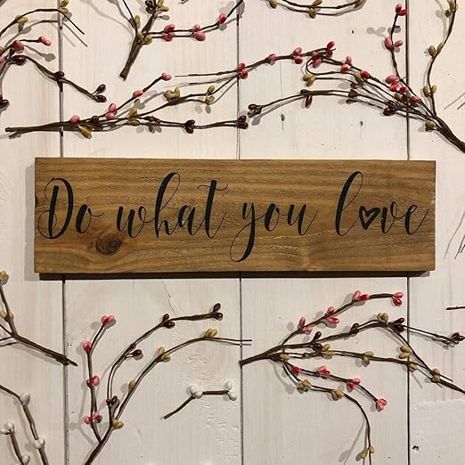 Cartel de madera rústica, 4 x 16 pulgadas, decoración de la pared de la