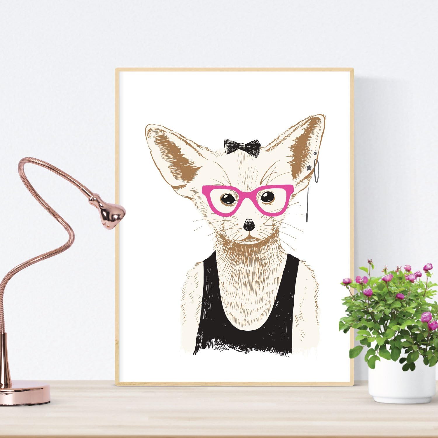 Nacnic Set of Two Sheets Animals Illustrated. Pack of Two Poster for framing with Illustrations of Animals. Gift for Friends of Animals. Paper 250 Grams High Quality Pack 1 - Image 3