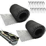 2-Pack Plastic Gutter Guard Mesh Roll 6” x 20Ft
