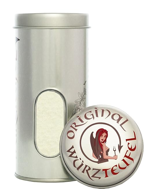 Knoblauch fein gemahlen, Gewürz – Knoblauch, Knoblauchpulver, Premiumqualität aus Europäischer Union. Dose 90g.